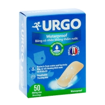 Băng cá nhân không thấm nước Urgo Waterproof  (50 miếng) kích cỡ 2cm x 7.2cm