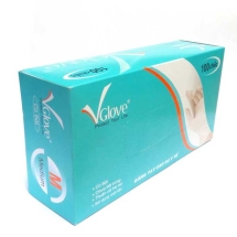 Găng Tay Có Bột Vglove szie M/ 100 CHIẾC 