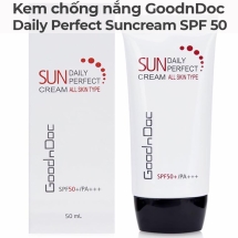 Kem chống nắng GoodnDoc Sun Daily Perfect Cream SPF 50/PA +++