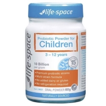 Men vi sinh bảo vệ hệ thống miễn dịch cho trẻ Life Space Probiotic Powder for children (3-12tuoi)  Hop 60g