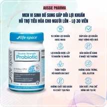Men Vi Sinh LifeSpace Double Strength Probiotic Gấp Đôi Lợi Khuẩn Hỗ Trợ Tiêu Hóa Và Hệ Miễn Dịch - Lọ 30 ViÊn