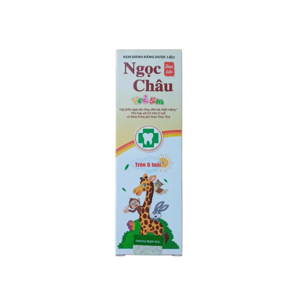 Kem đánh răng dược liệu Ngọc Châu trẻ em 70g (Trên 6T)
