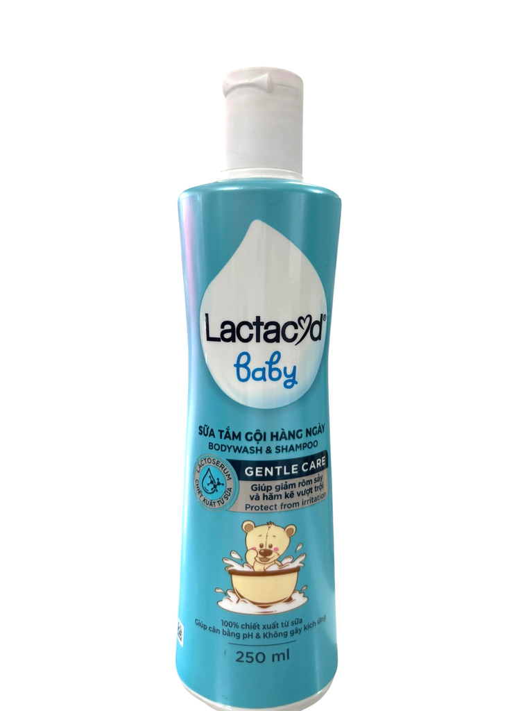 Sữa tắm gội Lactacyd baby Gentle Care 250ml