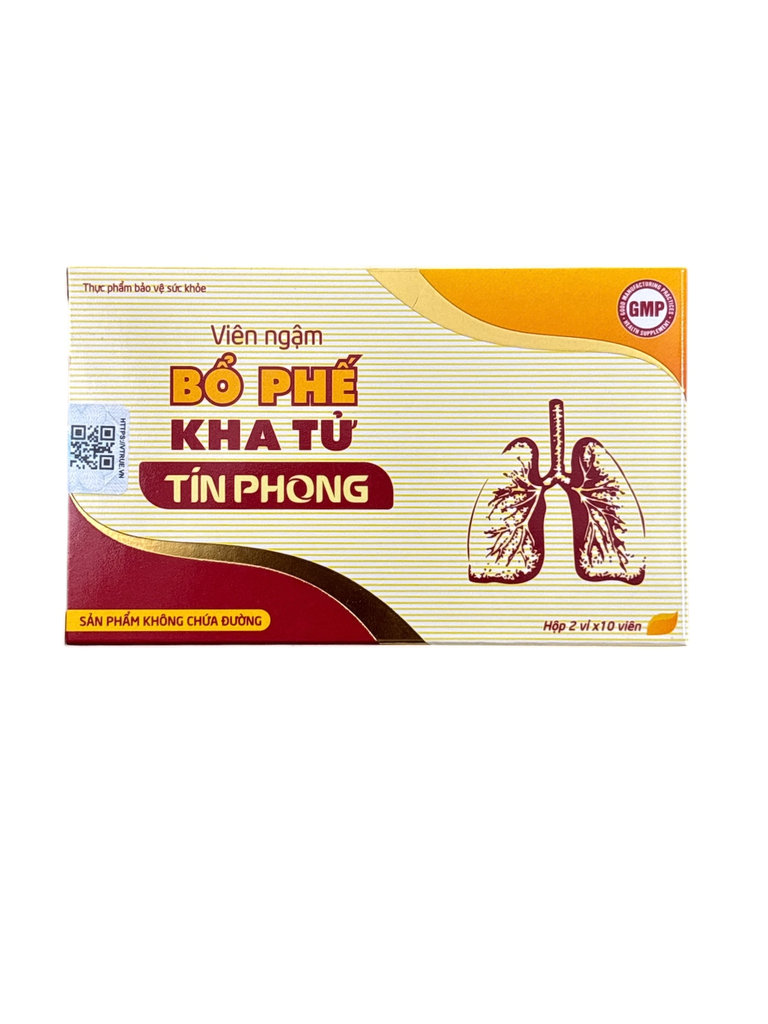 Viên ngậm bổ phế kha tử Tín Phong (Hộp 2 vỉ x 10 viên)