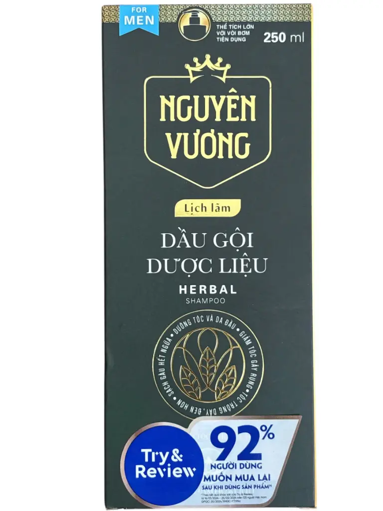 Dầu gội dược liệu nguyên vương lịch lãm 250ml
