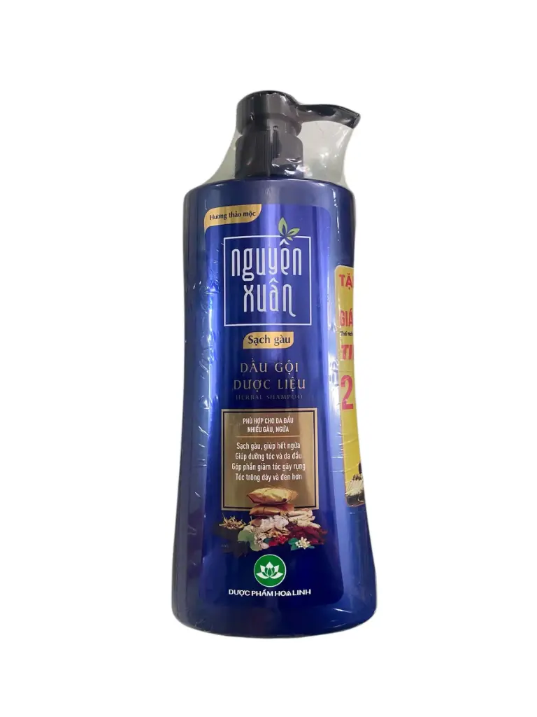 Dầu gội dược liệu nguyên xuân sạch gàu 500ml (450ml + KM 50ml)