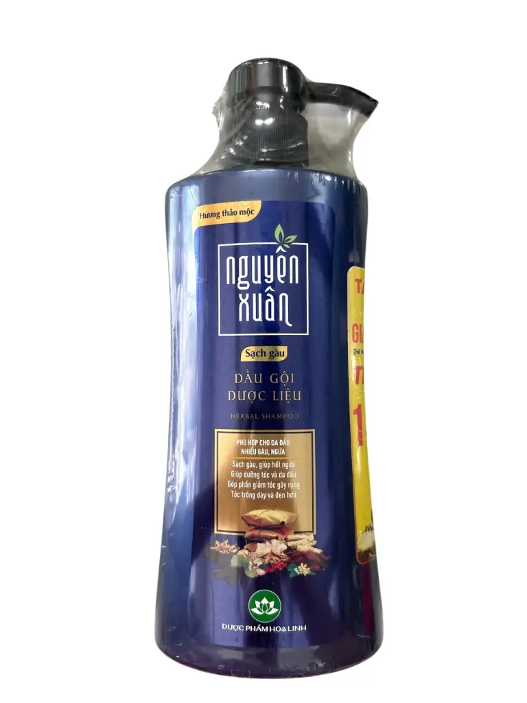 Dầu gội dược liệu nguyên xuân sạch gàu 385ml (350ml + KM 35ml)