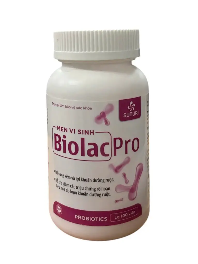 Men vi sinh Biolac Pro (Lọ 100 viên)