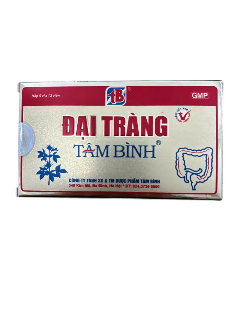 Đại tràng tâm bình (Hộp 5 vỉ x 12 viên)