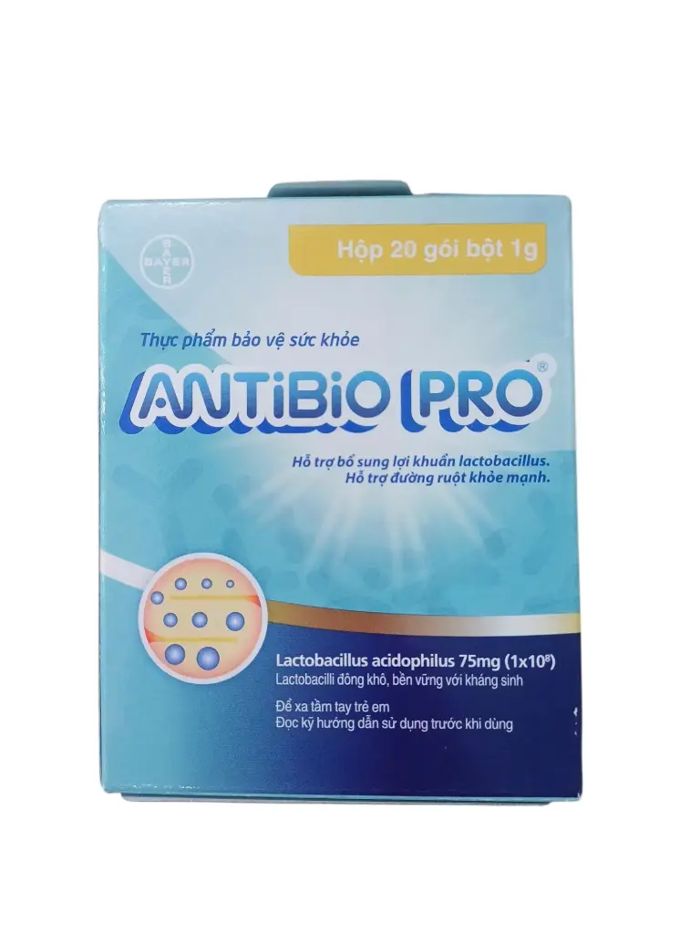 Antibio Pro Bayer (Hộp 20 gói bột 1g)