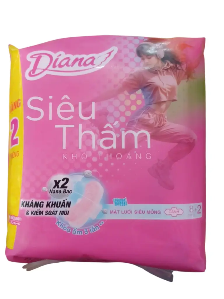 Băng vệ sinh Diana siêu thấm (Gói 8 miếng)