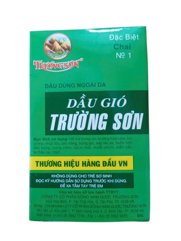 Dầu gió trường sơn 6ml (Hộp 12 chai)