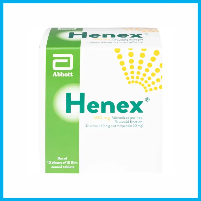 Henex 500mg (Hộp 10 vỉ x 10 viên)