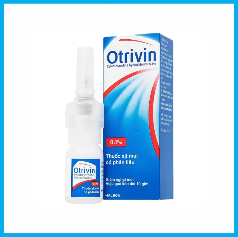 Thuốc xịt mũi có phân liều Otrivin 0.1%