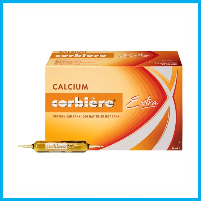 Calcium Corbiere Extra (Hộp 3 vỉ x 10 ống)