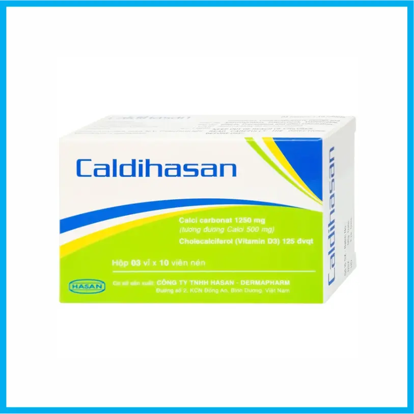 Caldihasan (Hộp 3 vỉ x 10 viên)