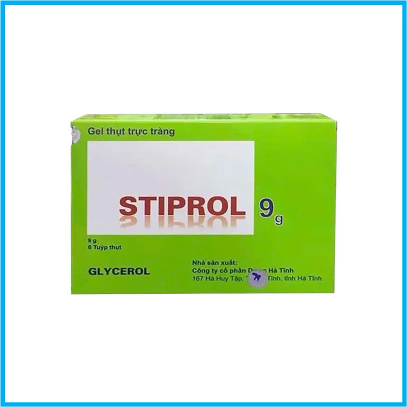 Gel thụt trực tràng Stiprol 9g (Hộp 6 tuýp)
