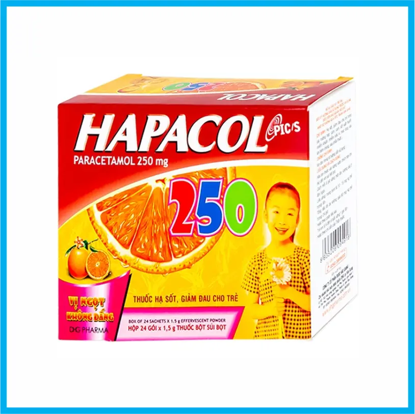 Hapacol 250 (Hộp 24 gói)