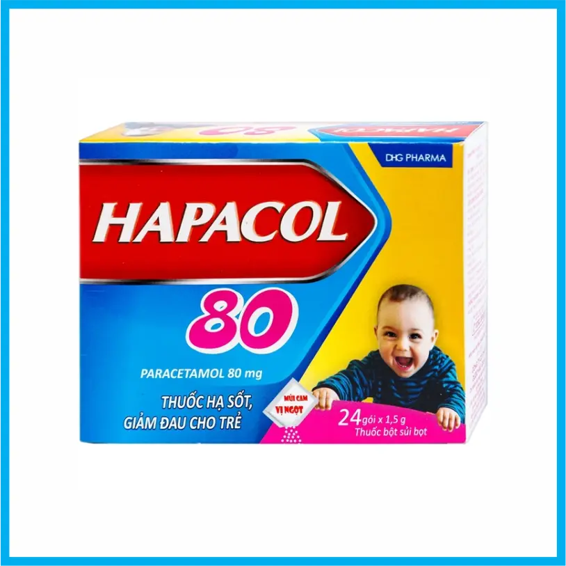 Hapacol 80 (Hộp 24 gói)