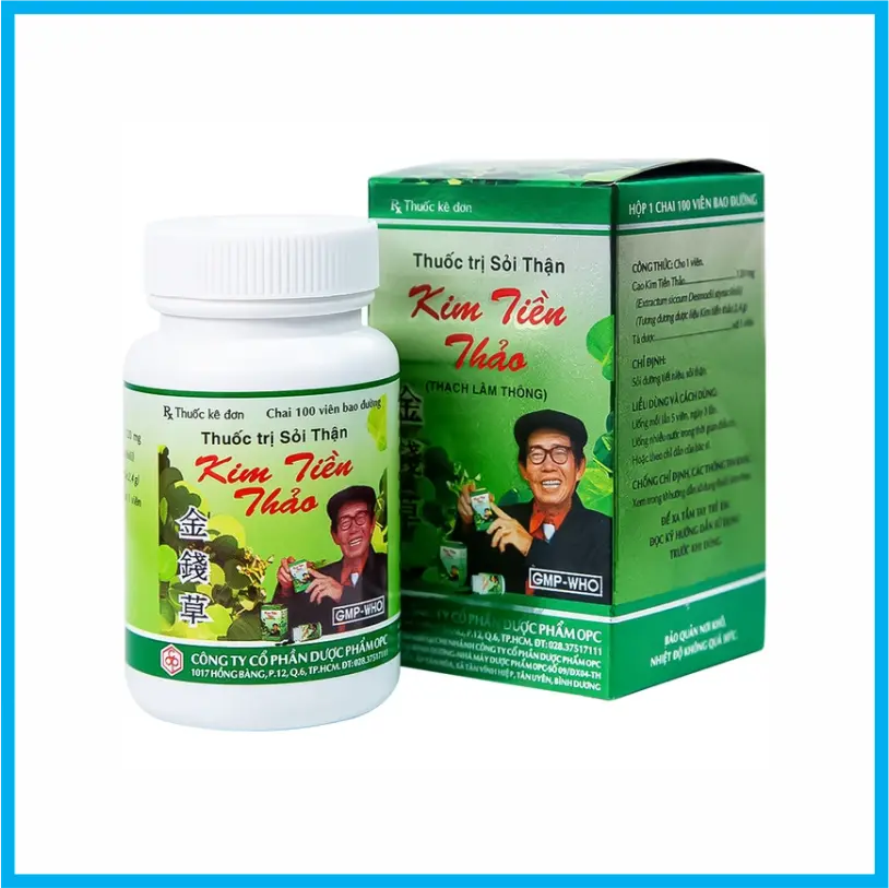 Kim Tiền Thảo OPC Bao đường (Chai 100 viên)