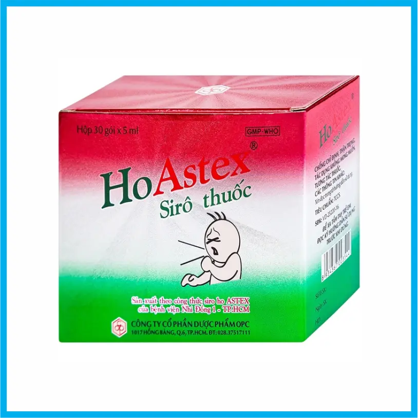 Ho Astex (Hộp 30 gói x 5ml)