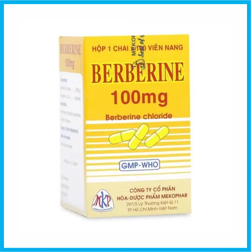 Berberine 100mg (Chai 100 viên)