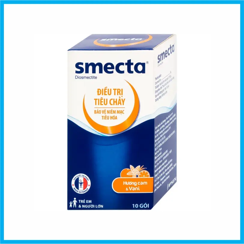 Smecta Hương Cam & Vani (Hộp 10 gói)