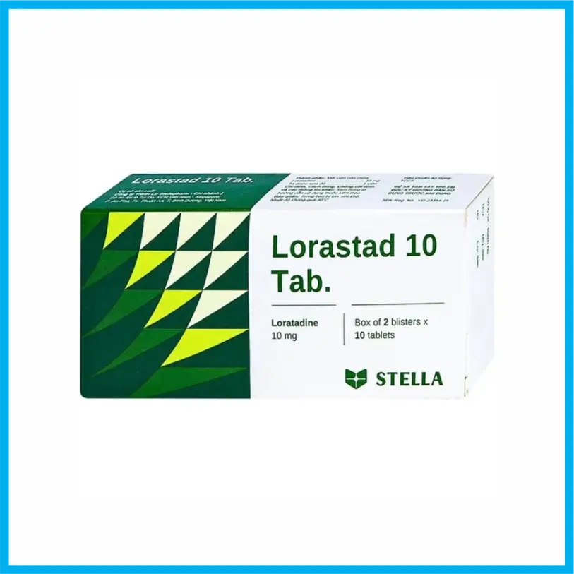 Lorastad 10 Tab Stella (Hộp 10 vỉ x 10 viên)