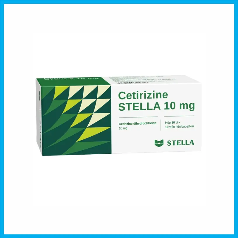 Cetirizine Stella 10mg (Hộp 10 vỉ x 10 viên)
