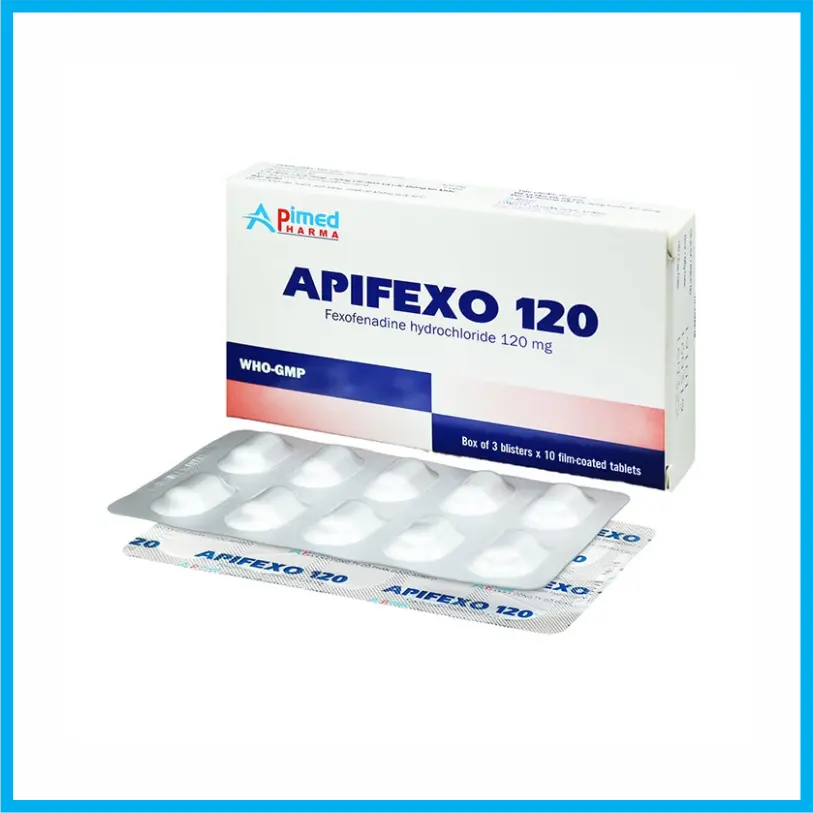 Apifexo 120mg (Hộp 3 vỉ x 10 viên)