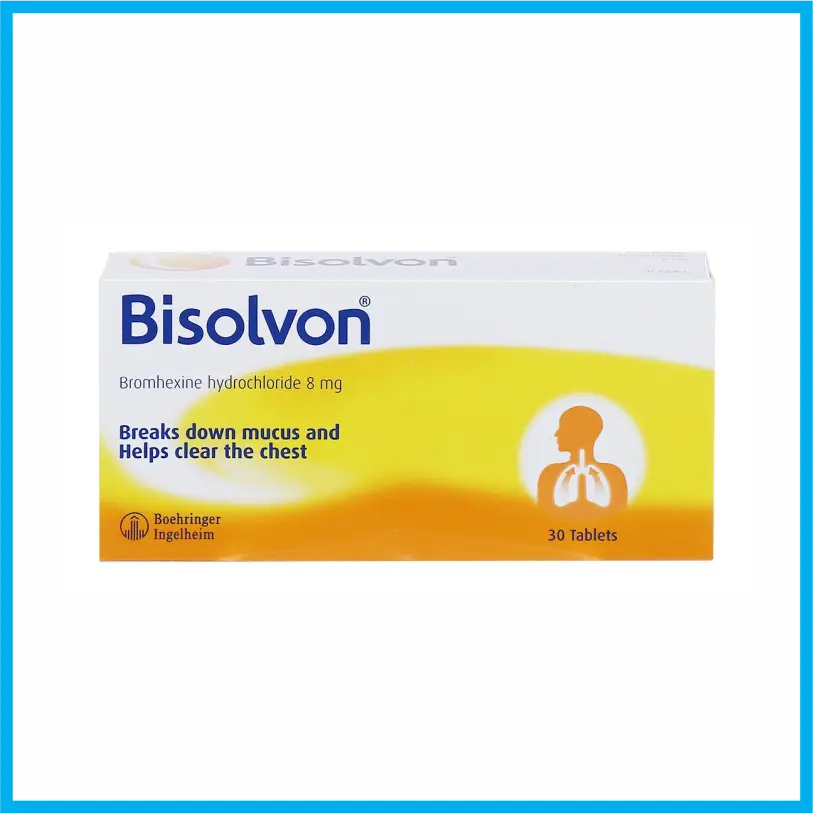 Bisolvon 8mg Boehringer (Hộp 3 Vỉ x 10 Viên)