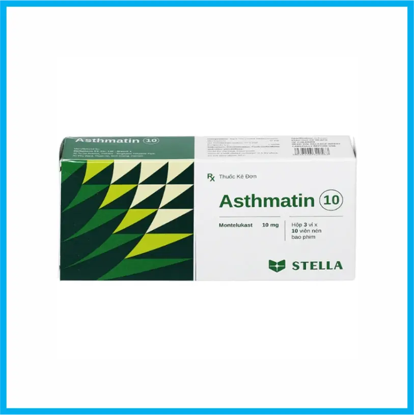 Asthmatin 10 Stella (Hộp 3 vỉ x 10 viên)