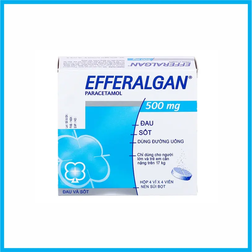 Efferalgan 500mg (Hộp 4 vỉ x 4 viên)