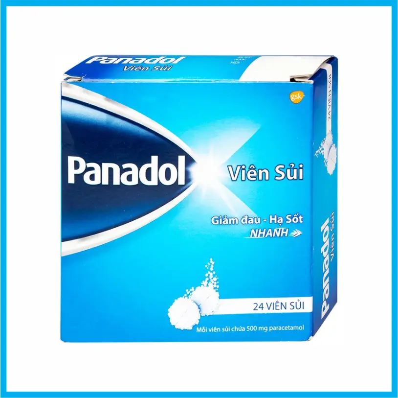 Viên sủi Panadol GSK (Hộp 6 vỉ x 4 viên)