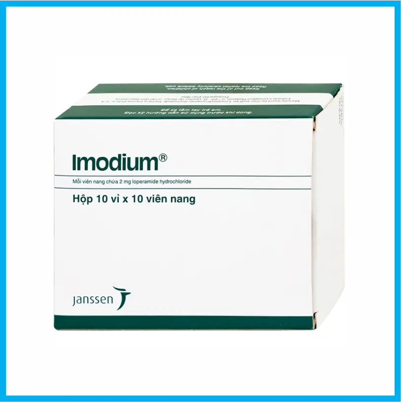 Imodium 2mg Janssen (Hộp 10 vỉ x 10 viên)