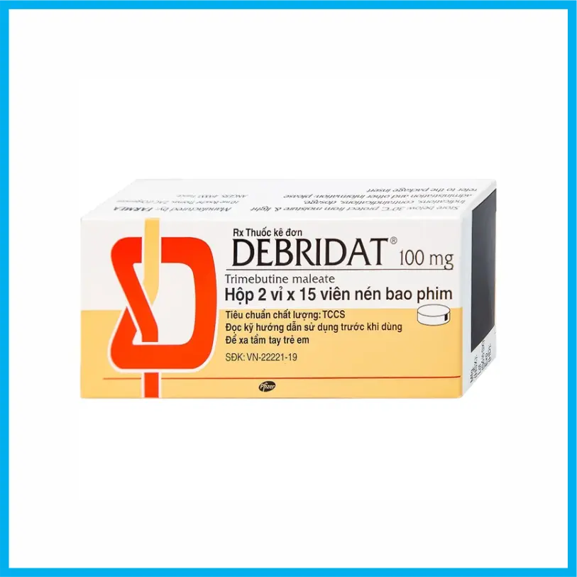 Debridat 100mg Pfizer (Hộp 2 vỉ x 15 viên)
