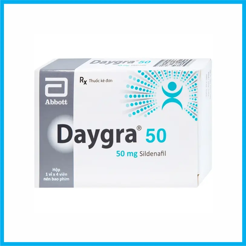 Daygra 50 Abbott (Hộp 1 vỉ x 4 viên)