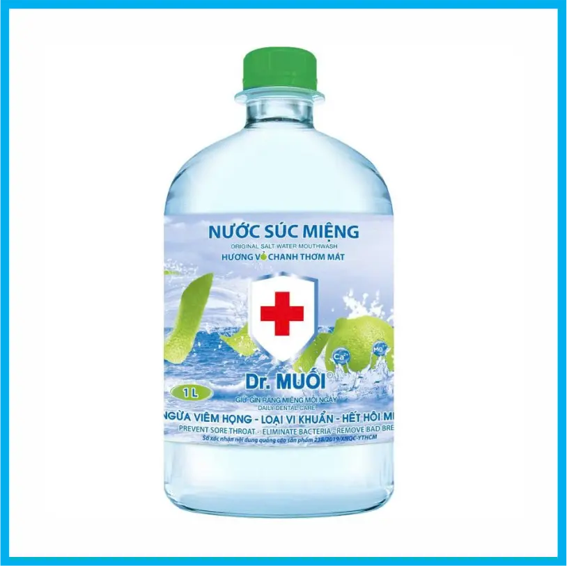 Nước súc miệng Dr. Muối hương vỏ chanh 1L