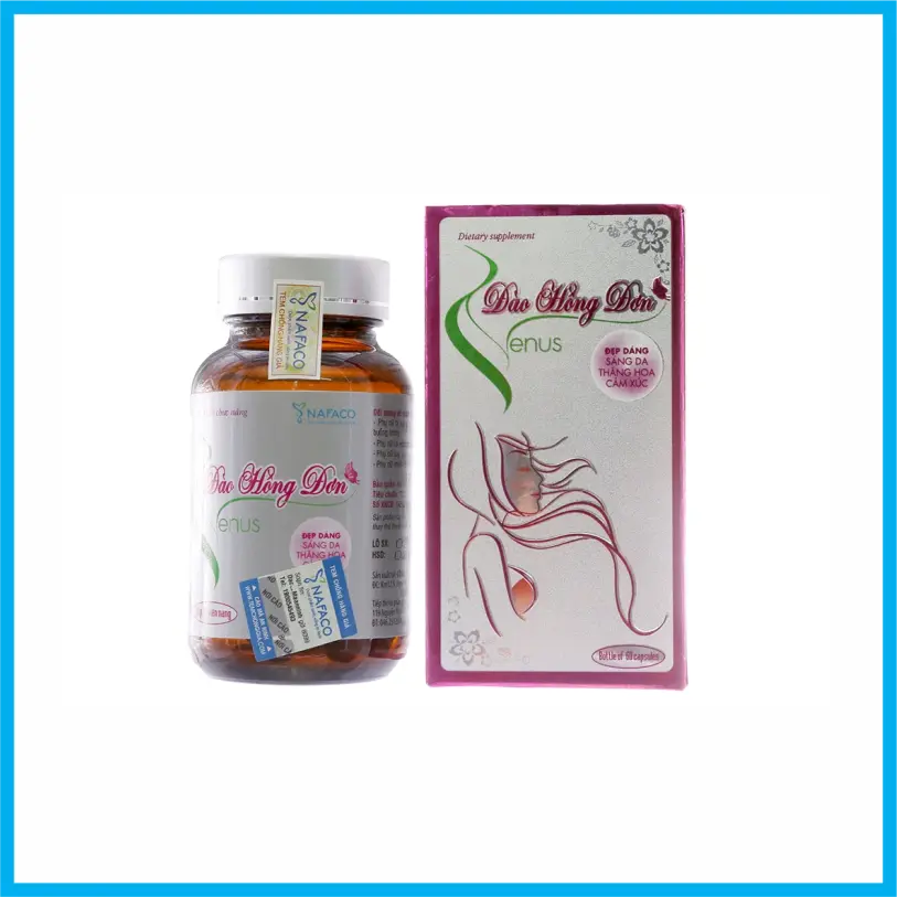 Đào Hồng Đơn Venus (Hộp 60 viên)