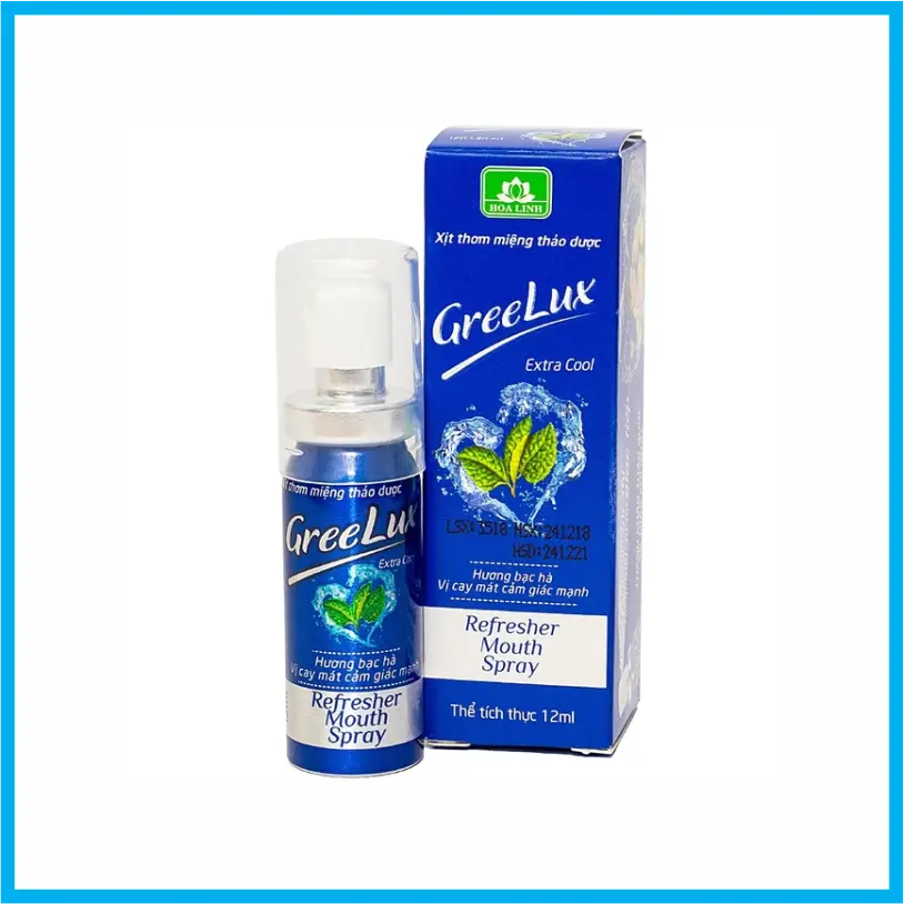 Xịt thơm miệng thảo dược Greelux Extra cool 12ml