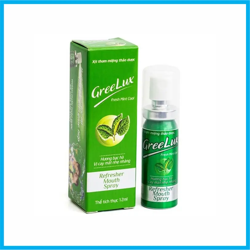  Xịt thơm miệng thảo dược Greelux Fresh Mint Cool 12ml
