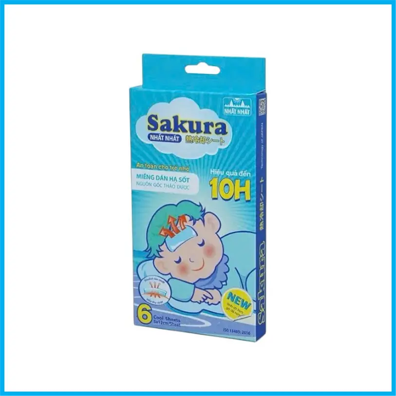 Miếng dán hạ sốt Sakura (Hộp 3 gói)