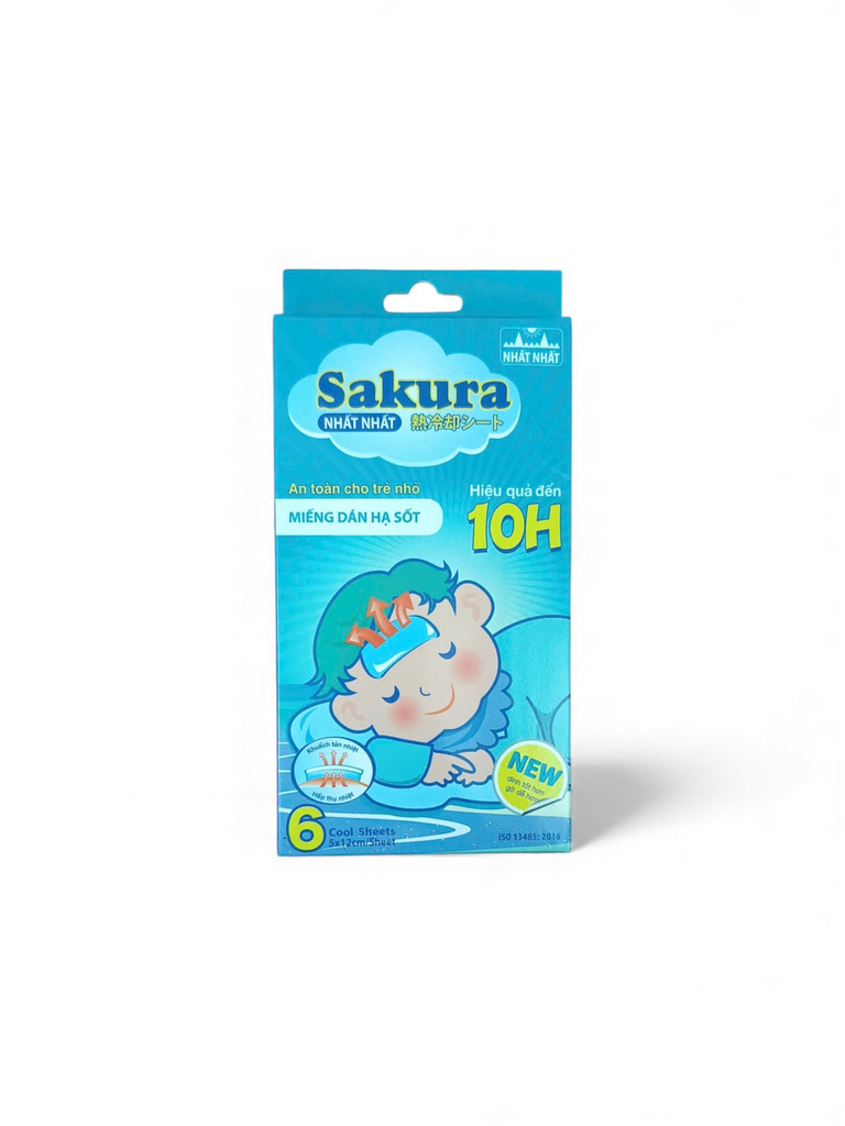 Miếng dán hạ sốt Sakura (Hộp 3 gói)