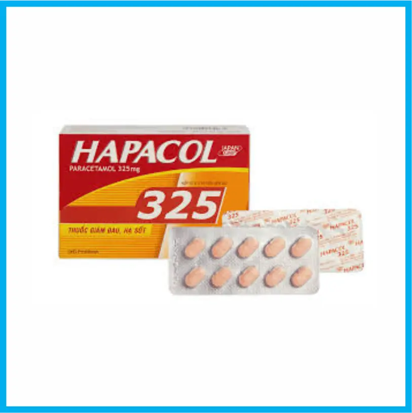 Hapacol 325 DHG (Hộp 10 vỉ x 10 viên)