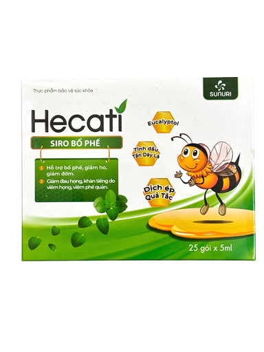 [SIROHECATI_25GOI_TPBVSK] Hecati Siro Bổ phế (Hộp 25 gói x 5ml)