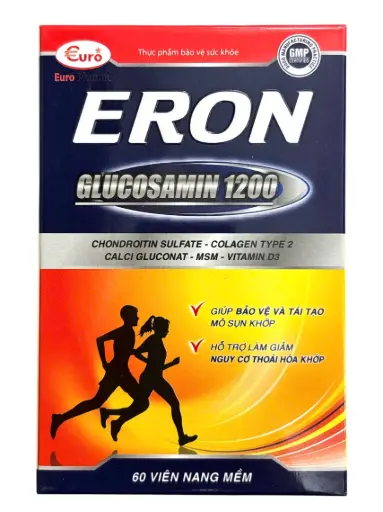 [ERON_60VIEN_TPBVSK] Eron Glucosamin 1200 (Hộp 6 vỉ x 10 viên)