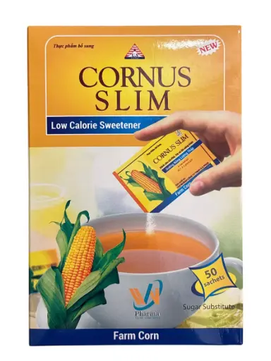 [DUONGCORNUSSLIM_50GOI_TPBS] Đường bắp ăn kiêng Cornus Slim hộp 125g (Hộp 50 gói)