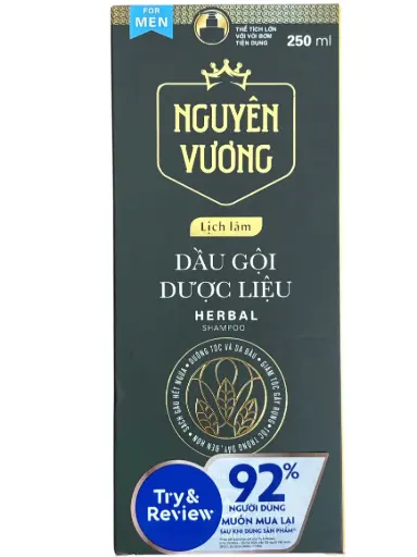 [NGUYENVUONG_250ML_MP] Dầu gội dược liệu nguyên vương lịch lãm 250ml