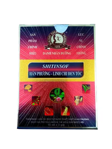 [SHITINSOF_3GOI_MP] Shitinsof Hán Phương - Linh Chi Đen Tóc (Hộp 3 gói x 15ml)