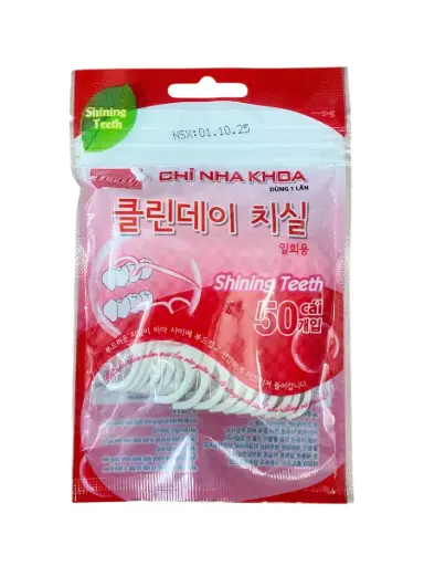 [SHININGTEETH_50CAI_KHAC] Chỉ nha khoa Shining Teeth (Gói 50 cái)